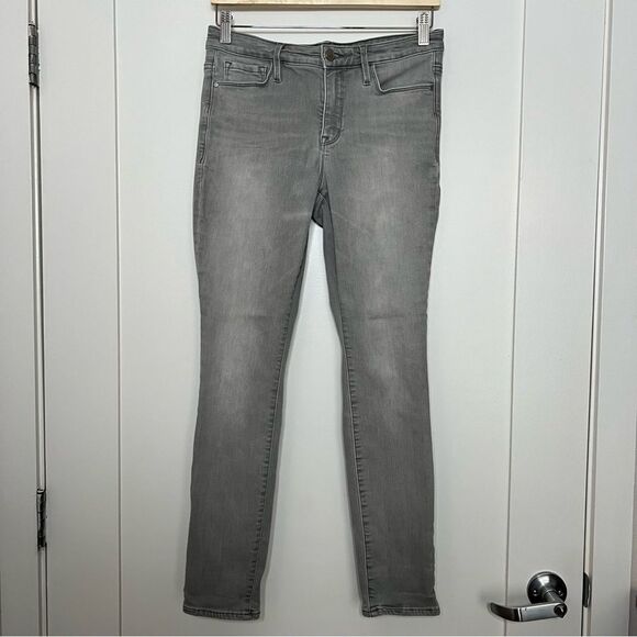 Athleta Sculptek Skinny Jeans Jeggings Womens Size 6 Gray Mid Rise Stretch Denim - Picture 1 of 16